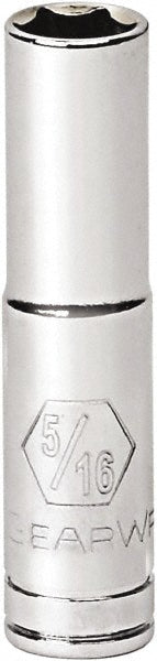 GEARWRENCH 80122D Deep Hand Socket 1/4" Drive, 7/16" Socket, 6-Point