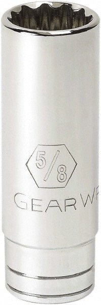GEARWRENCH 80511 Deep Hand Socket 3/8" Drive, 3/8" Socket, 12-Point