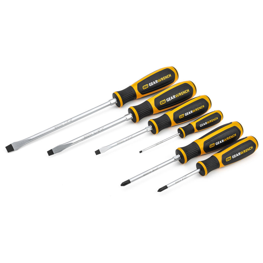 GEARWRENCH 80050H Screwdriver Set 6 Pc, Phillips & Slotted