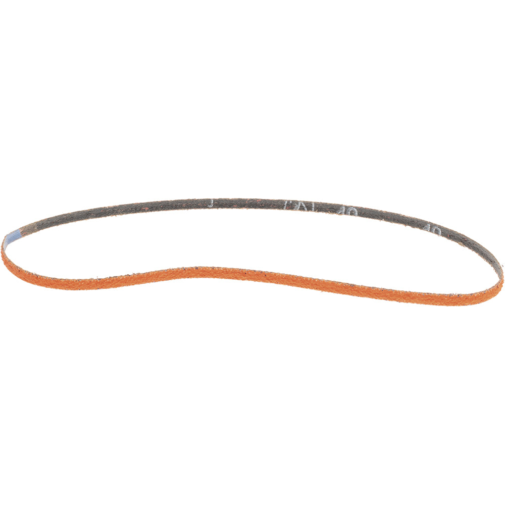 Norton 66261198631 Abrasive Belt  1/4" Wide, 24" OAL, 40 Grit, Ceramic Alumina