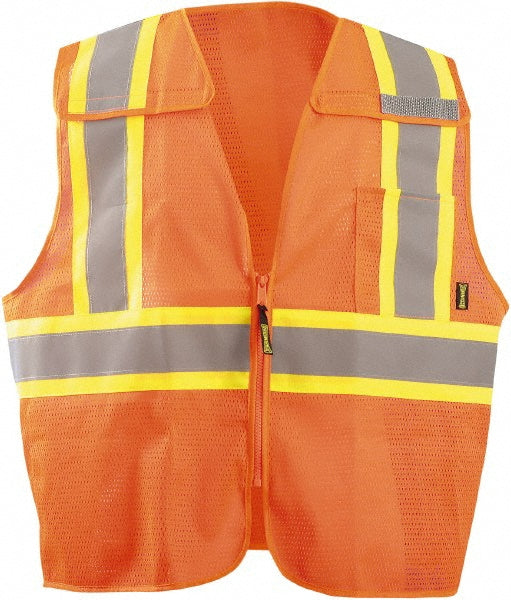 OccuNomix ECO-IMB2TX-OL High Visibility Vest  Large, Breakaway Vest,  ANSI Class 2