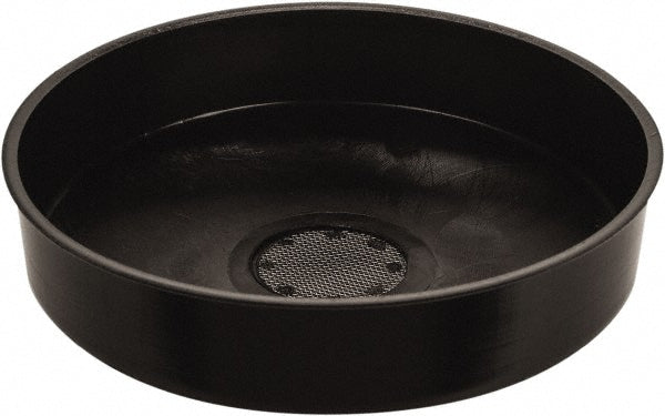 Funnel King 32900 4-3/8" High x 11-3/4" Diam, Polypropylene, Drum Funnel with Screen