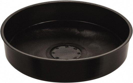 Funnel King 32900 4-3/8" High x 11-3/4" Diam, Polypropylene, Drum Funnel with Screen