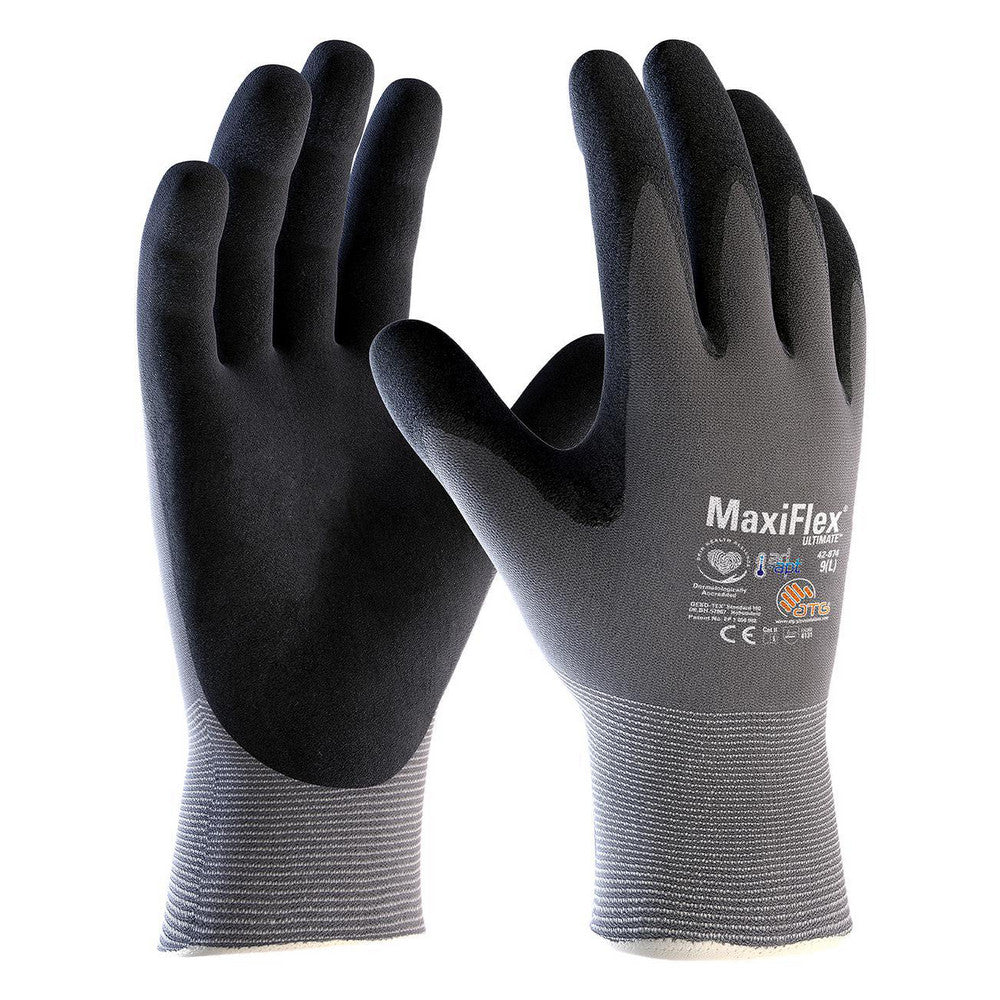 PIP 42-874/XL Work Gloves MaxiFlex™ 42-874, Size X-Large, Micro-Foam Nitrile-Coated Nylon & Elastane, General Purpose