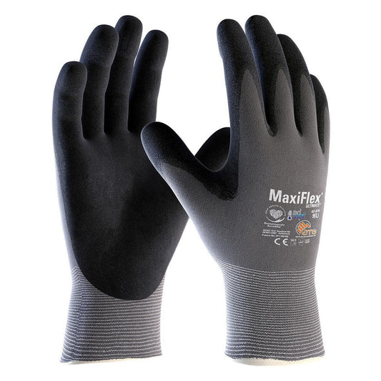 PIP 42-874/M Work Gloves MaxiFlex™ 42-874, Size Medium, Micro-Foam Nitrile-Coated Nylon & Elastane, General Purpose