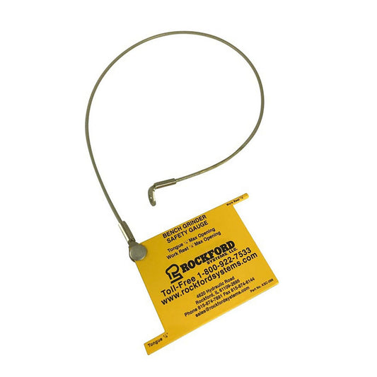 Rockford Systems KSC096T Machine Guard Parts & Accessories Type Safety Gauge w/ Tether  For Use With Bench and Pedestal Grinders  Number of Pieces 1  Size (Inch) 2-3/4  