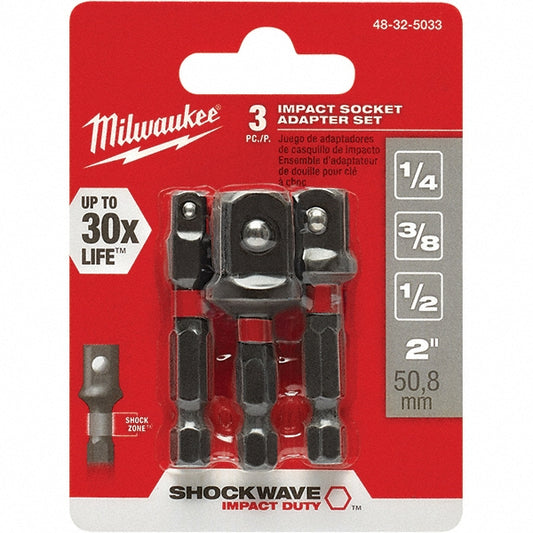Milwaukee Tool 48-32-5033 3.0 & 3.0 Piece, Impact Socket Adapter