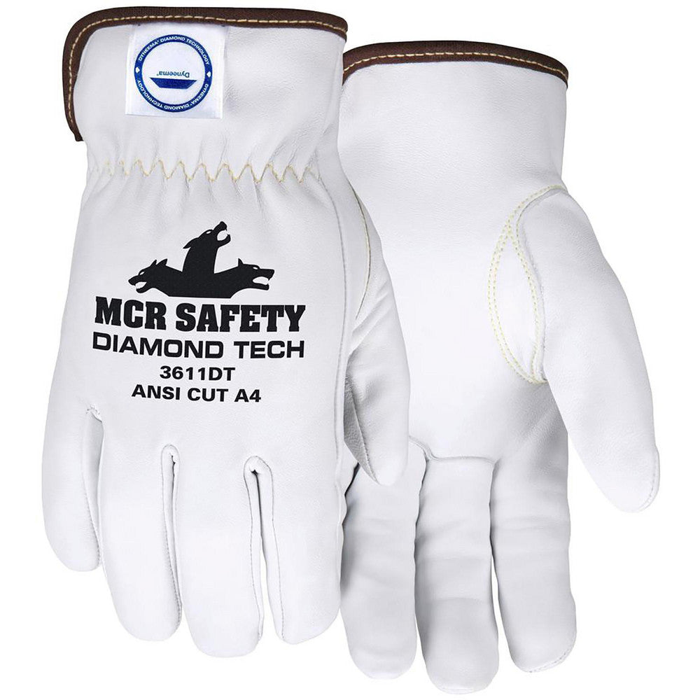 MCR Safety 3611DTM Cut, Puncture & Abrasion-Resistant Gloves MCR Safety 3611DT, Size Medium, ANSI Cut A4, ANSI Puncture 3, Dyneema Lined, Goatskin