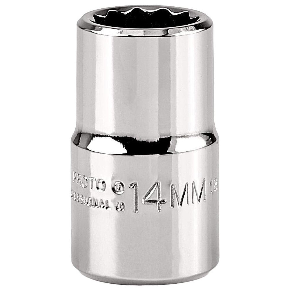 Proto J5414M Hand Socket 14 mm Socket, 12-Point