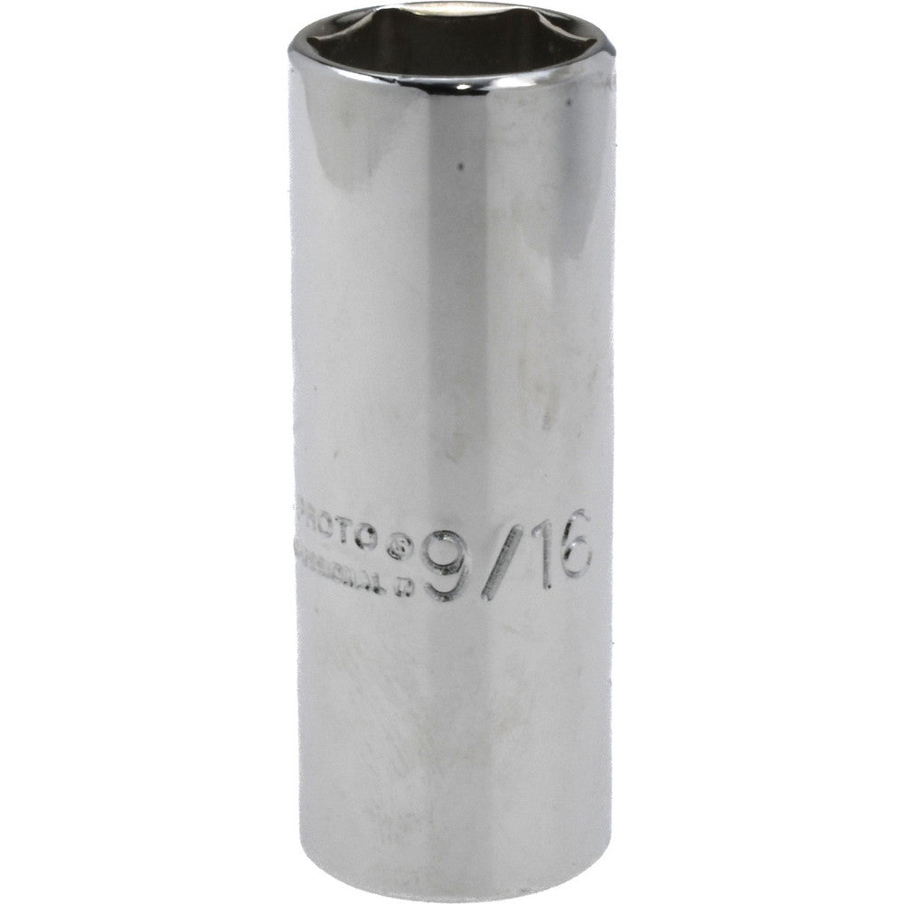 Proto J4718L Deep Hand Socket 9/16" Socket, 6-Point