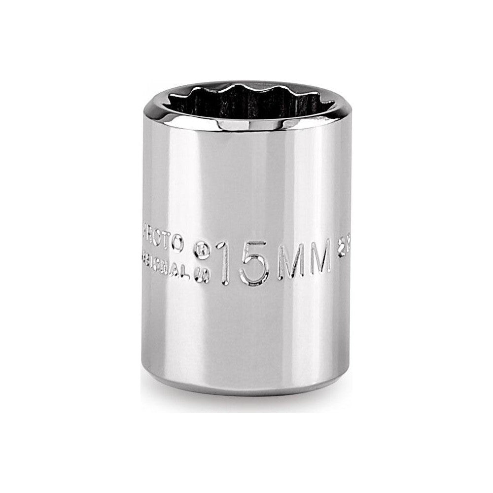 Proto J5215M Hand Socket 15 mm Socket, 12-Point