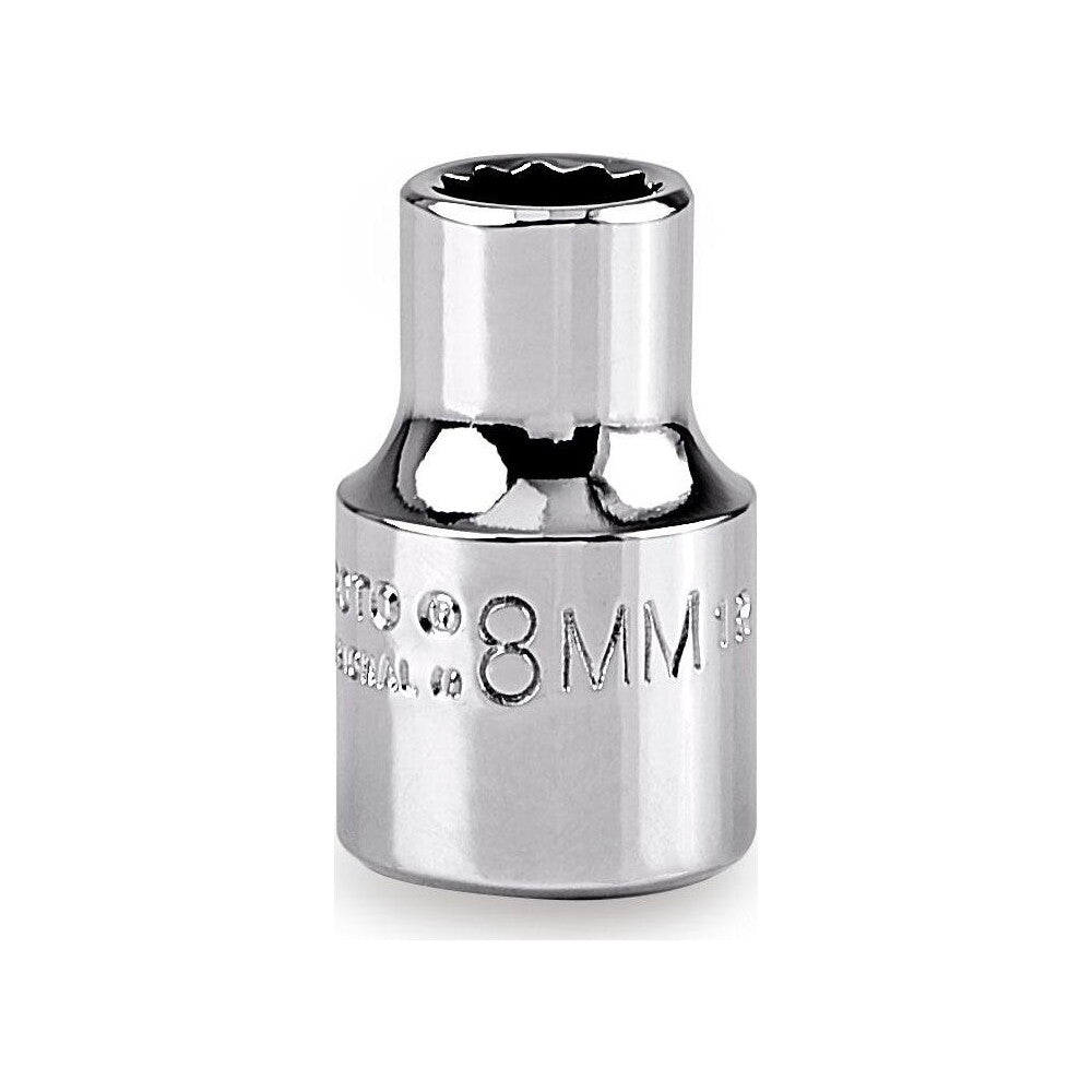 Proto J5208M Hand Socket 8 mm Socket, 12-Point