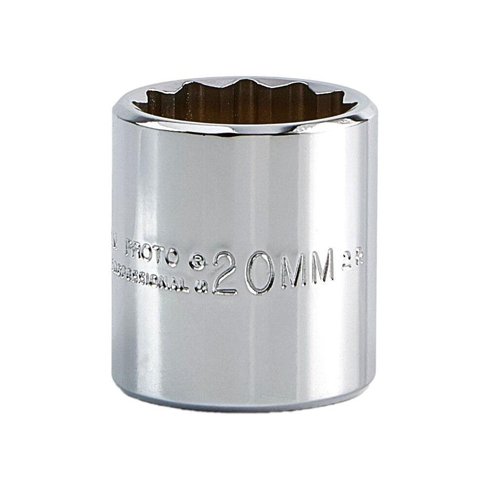 Proto J5220M Hand Socket 20 mm Socket, 12-Point
