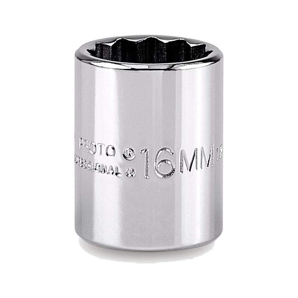 Proto J5216M Hand Socket 16 mm Socket, 12-Point