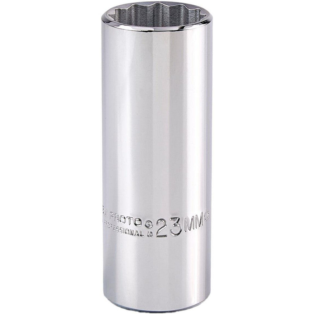 Proto J5323M Deep Hand Socket 23 mm Socket, 12-Point