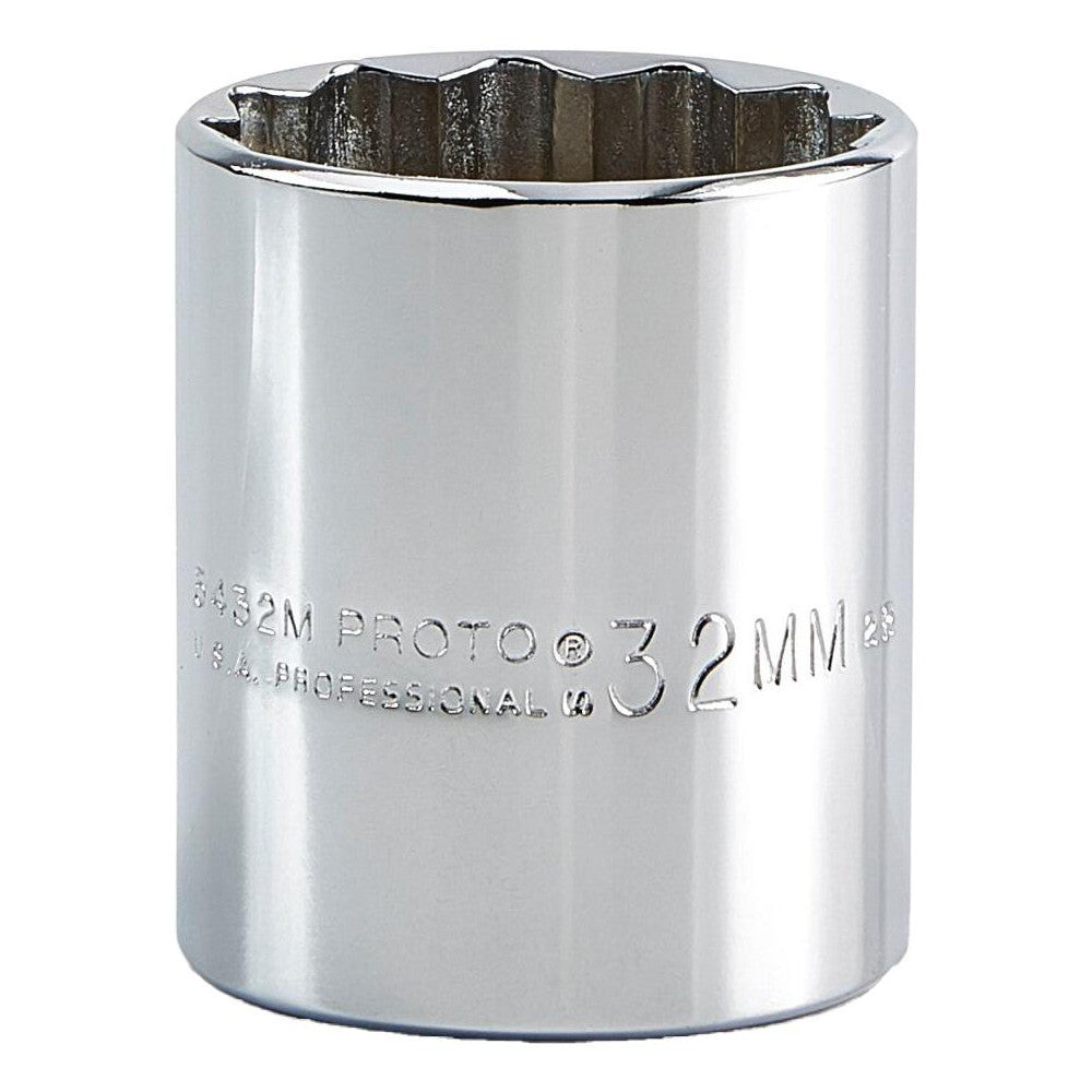 Proto J5432M Hand Socket 32 mm Socket, 12-Point