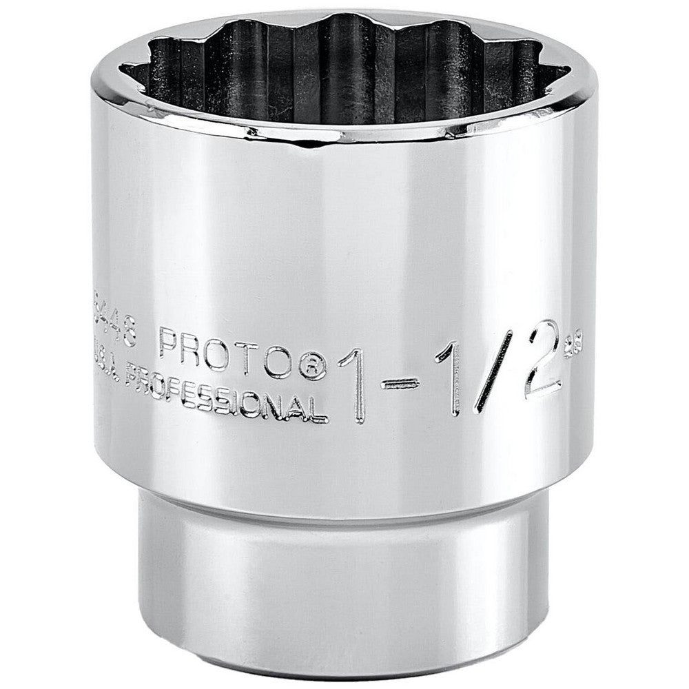 Proto J5448 Hand Socket 1-1/2" Socket, 12-Point