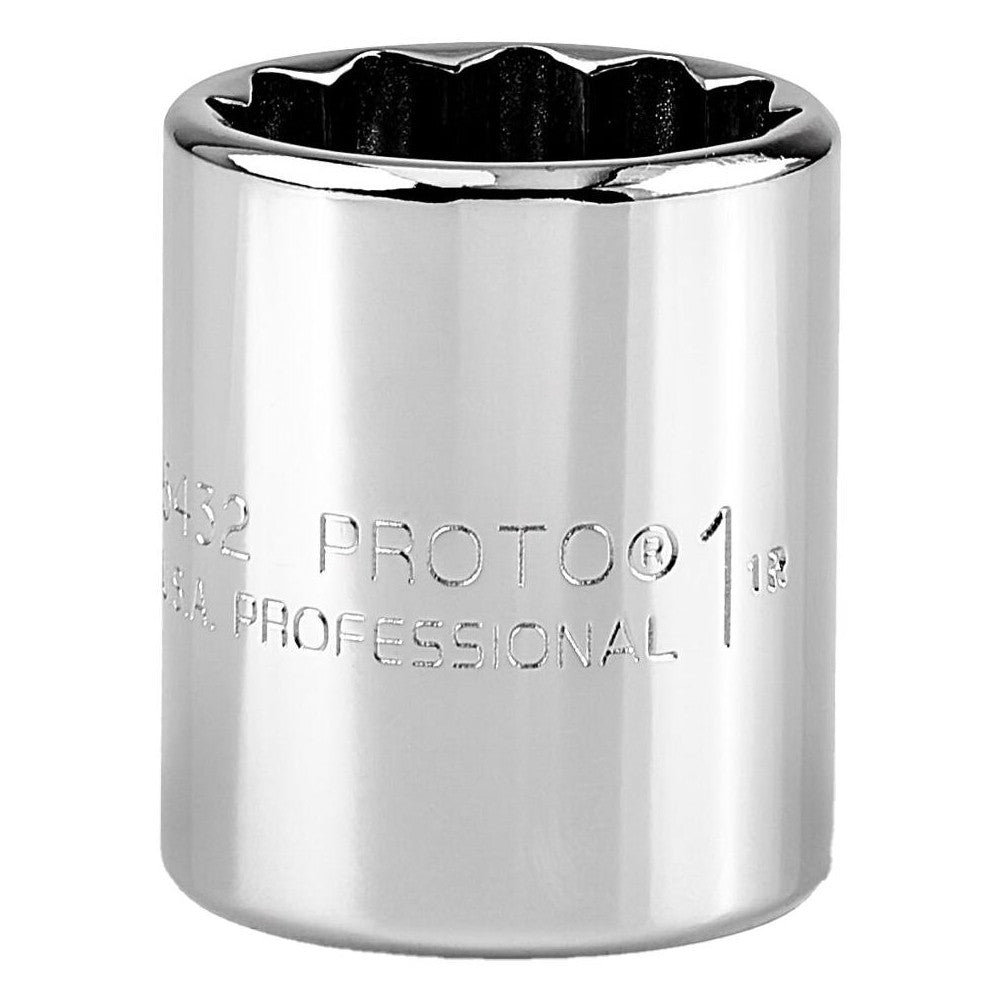 Proto J5432 Hand Socket 1" Socket, 12-Point