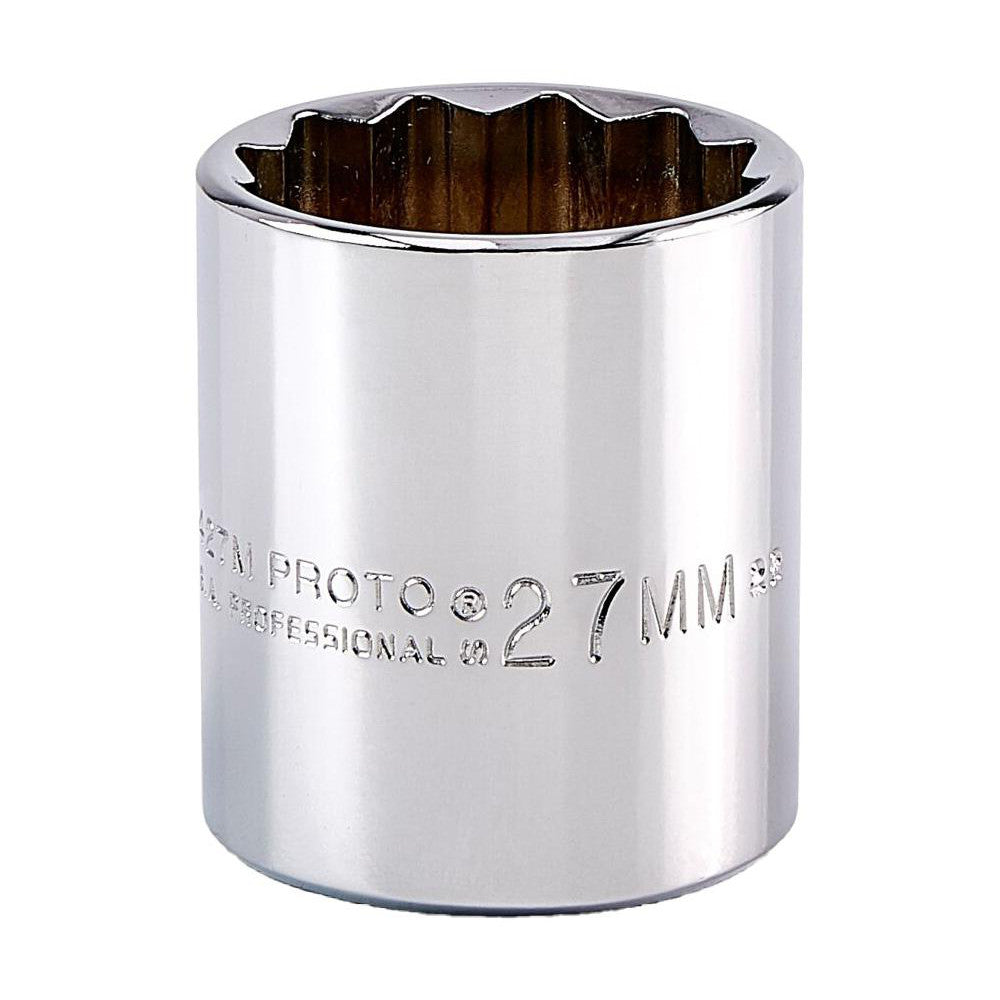 Proto J5427M Hand Socket 27 mm Socket, 12-Point