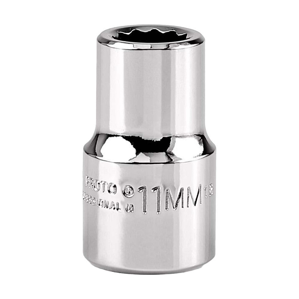 Proto J5411M Hand Socket 11 mm Socket, 12-Point