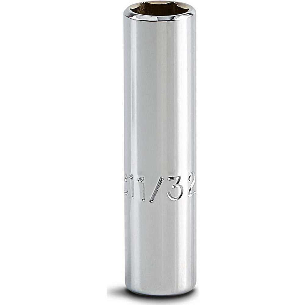 Proto J4711L Deep Hand Socket 11/32" Socket, 6-Point