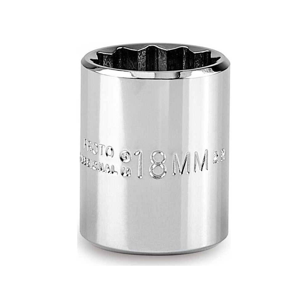 Proto J5218M Hand Socket 18 mm Socket, 12-Point