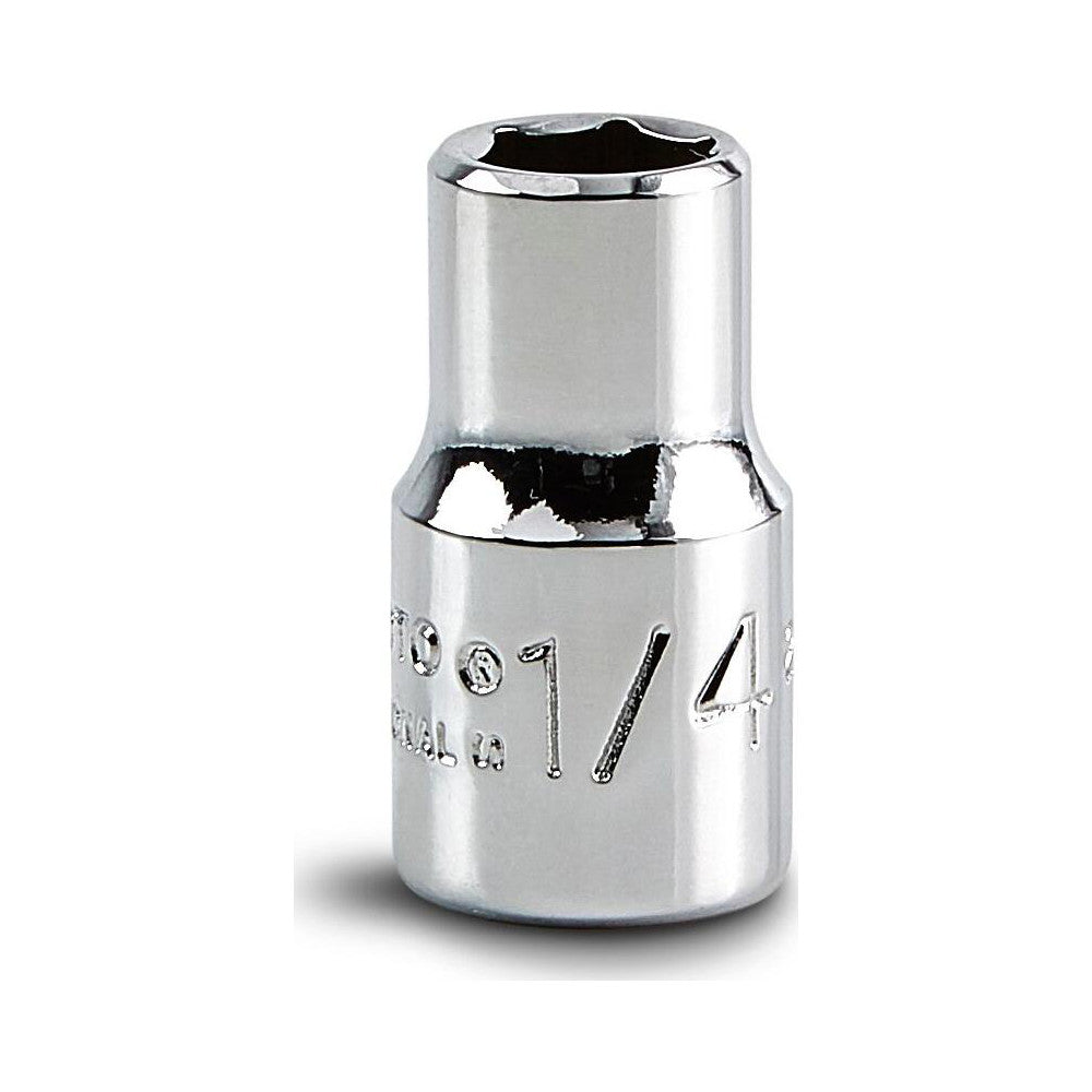 Proto J4708 Hand Socket 1/4" Socket, 6-Point