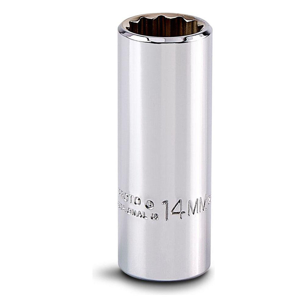 Proto J5014M Deep Hand Socket 14 mm Socket, 12-Point