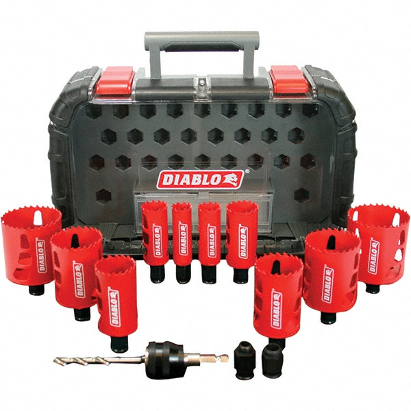 DIABLO DHS14SGP General Purpose Hole Saw Kit 14 Pc, 7/8 to 2-9/16" Dia
