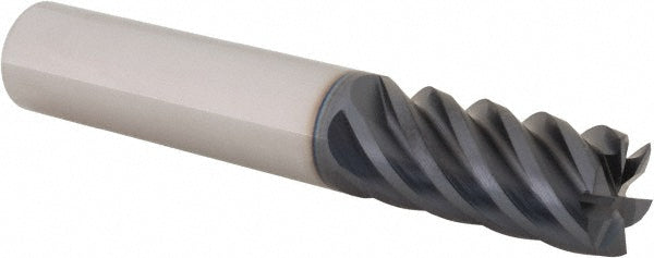 Iscar 5621958 Square End Mill 1/2" Dia, 1" LOC, 6 Flute, Solid Carbide