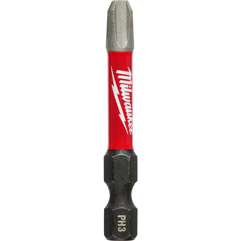 Milwaukee Tool 48-32-4863 Phillips Screwdriver Bits Point Size #3  Drive Size (Inch) 1/4  Overall Length (Inch) 2  Material Steel  Tool Type Phillips  