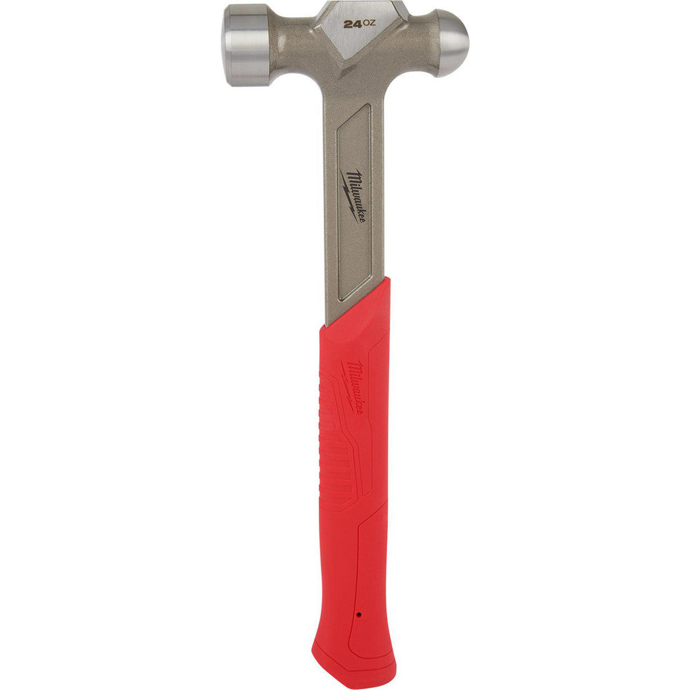 Milwaukee Tool 48-22-9131 Ball Pein & Cross Pein Hammers Hammer Type Ball Pein  Head Weight (oz.) 24.00  Handle Material Steel  Head Material Steel  Handle Length (Decimal Inch) 12  Overall Length (Decimal Inch) 13.9200