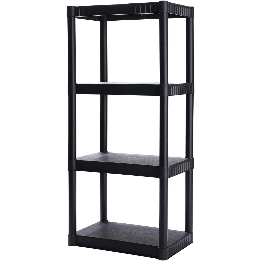 Plano Molding PLA9177SB Plastic Shelving Shelving Type Free Standing  Shelf Style Solid  Shelf Type Fixed  Shelf Capacity 50  Overall Height 48in  Overall Width 23in