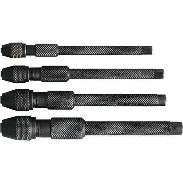 Mitutoyo 985-143 Pin Vise Sets Tool Type Pin Vise  Capacity (Decimal Inch) 0.1880  Number of Pieces 4  Number Of Pieces 4  Container Type Vinyl Pouch  PSC Code 5120