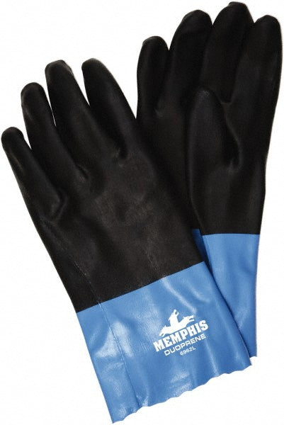 MCR Safety 6962M Chemical Resistant Gloves Duoprene® Size Medium, 53.00 mil, Neoprene, Supported