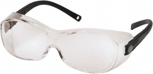 PYRAMEX S3510STJ Safety Glass Anti-Fog, Polycarbonate, Clear Lenses, Frameless, UV Protection