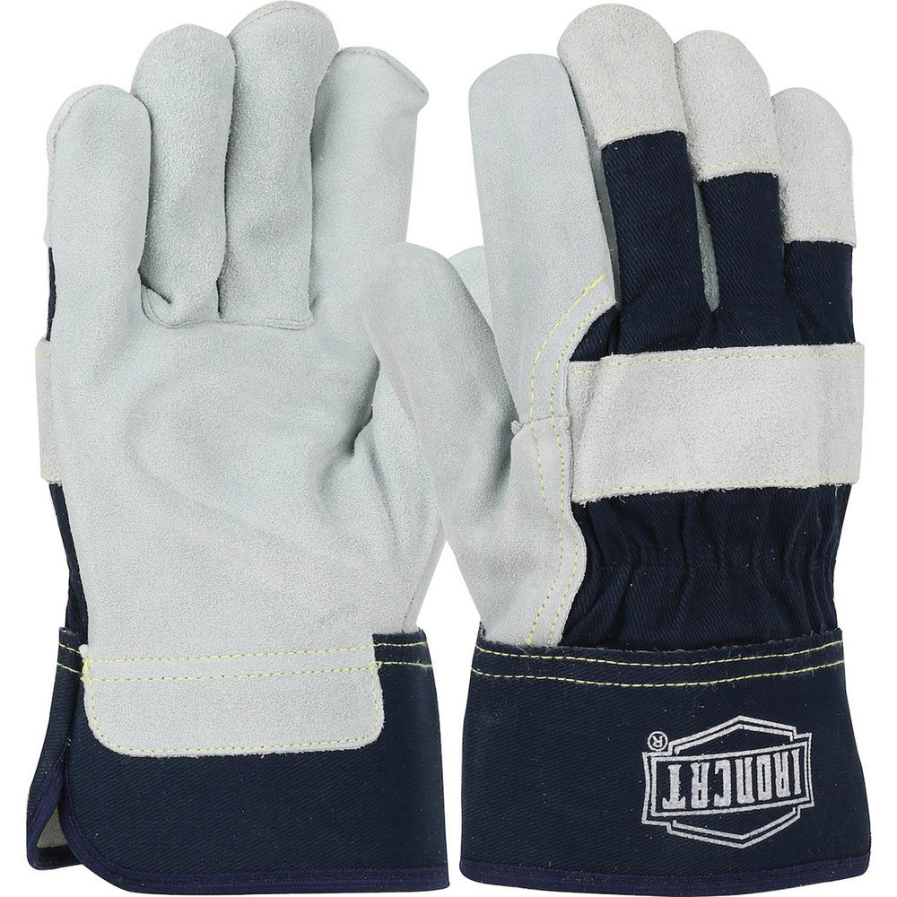 PIP IC5/M Welding Gloves Ironcat IC5, Size Medium, Uncoated-Coated, Split Cowhide Leather, Pair, for Agriculture, Foundry Operations, Mining & Heavy Construction