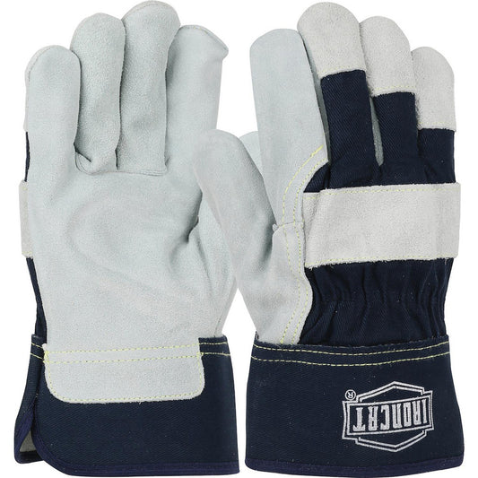 PIP IC5/M Welding Gloves Ironcat IC5, Size Medium, Uncoated-Coated, Split Cowhide Leather, Pair, for Agriculture, Foundry Operations, Mining & Heavy Construction