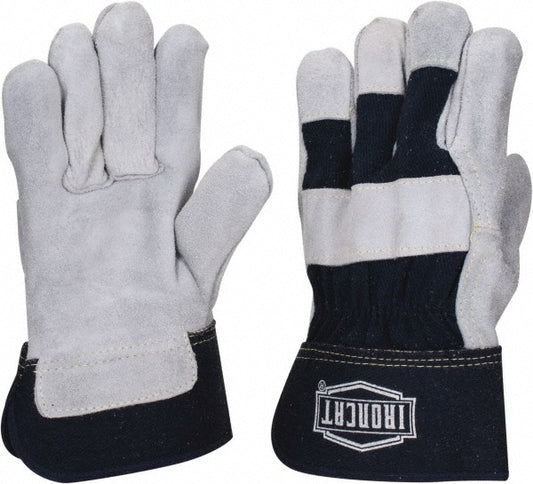 PIP IC5/L Welding Gloves Ironcat IC5, Size Large, Uncoated-Coated, Split Cowhide Leather, Pair, for Agriculture, Foundry Operations, Mining & Heavy Construction
