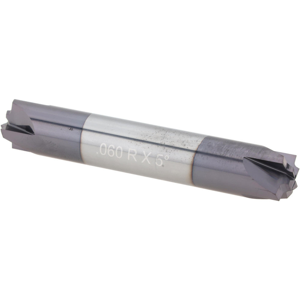 Harvey Tool 21060-C3 Corner Rounding End Mill 0.06 mm Radius, 1/2" Dia, 4 Flutes, Solid Carbide