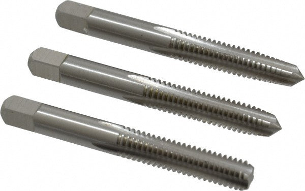 Cleveland C54511 Tap Set 5/16-18 UNC, 4 Flute, Bottoming Plug & Taper, High Speed Steel, Bright Finish