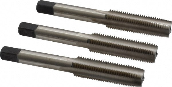 Cleveland C54665 Tap Set 7/16-20 UNF, 4 Flute, Bottoming Plug & Taper, High Speed Steel, Bright Finish