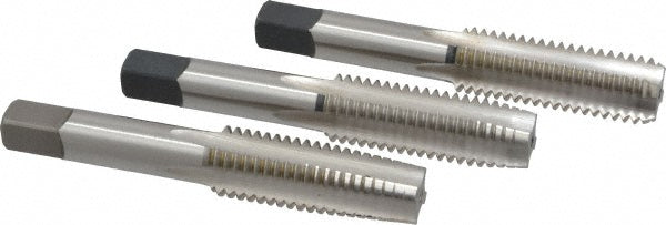 Cleveland C54782 Tap Set 5/8-11 UNC, 4 Flute, Bottoming Plug & Taper, High Speed Steel, Bright Finish