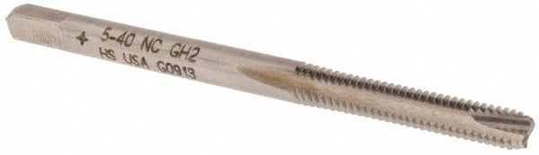 Cleveland C57063 Spiral Point Tap #5-40, UNC, 2 Flutes, Bottoming, 2B/3B, High Speed Steel, Bright Finish