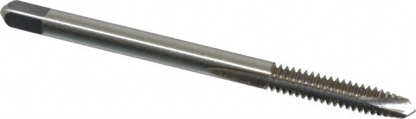 Cleveland C57070 Spiral Point Tap #6-32, UNC, 2 Flutes, Plug, 3B, High Speed Steel, Bright Finish