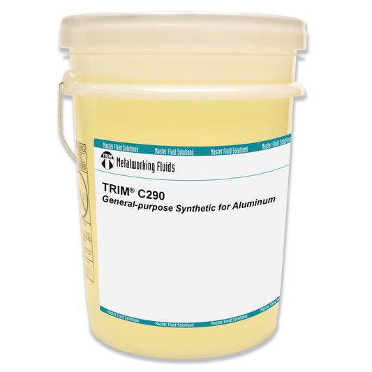 Master Fluid Solutions C290-5G TRIM® C290, Economical Synthetic Fluid for Aluminum Machining, 5 gal Pail
