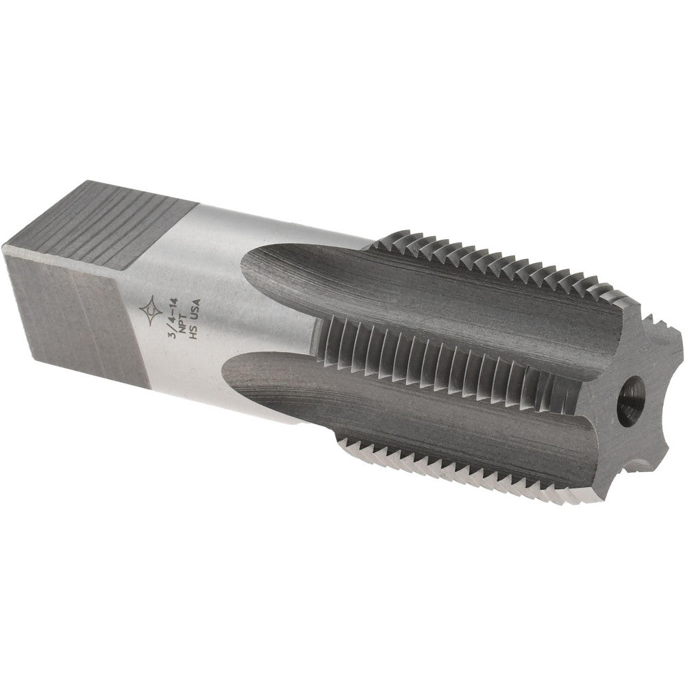 Cleveland C64042 Standard Pipe Tap 3/4-14, NPT, 5 Flutes, High Speed Steel, Bright/Uncoated