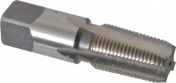 Cleveland C64062 Standard Pipe Tap 3/8-18, NPTF, 4 Flutes, High Speed Steel, Bright/Uncoated