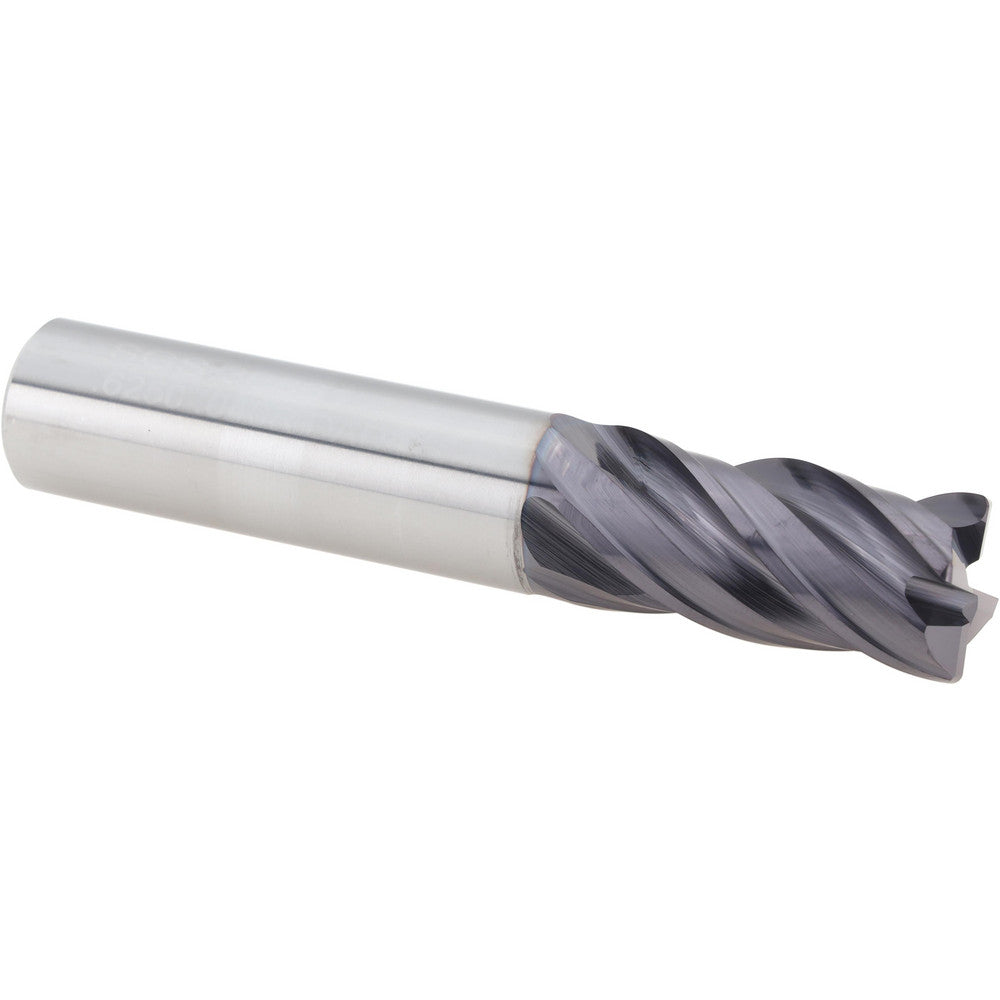 Kyocera SGS Precision Tools 36861 Corner Radius End Mill 5/8" Dia, 1-1/4" LOC, 0.0400" Radius, 4 Flute, Solid Carbide