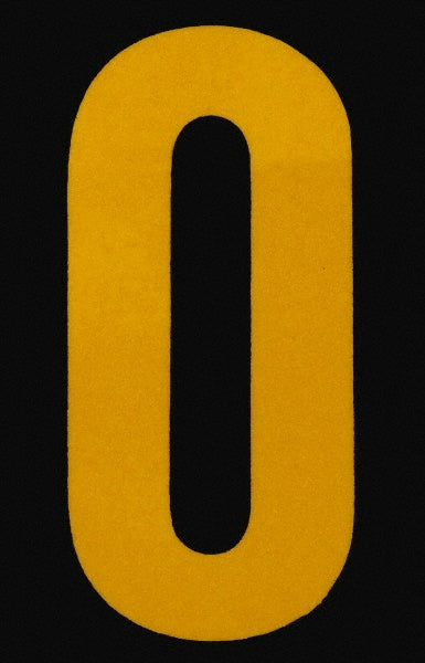 Stranco Incorporated RUM5PK-100-0 Number & Letter Label "0", Rectangle, 1.375" Wide